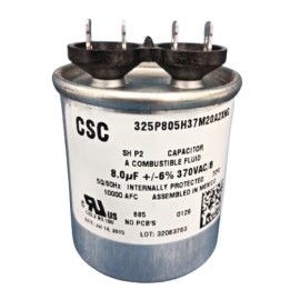 Capacitor de Trabajo 8MF 370 Vac. Redondo