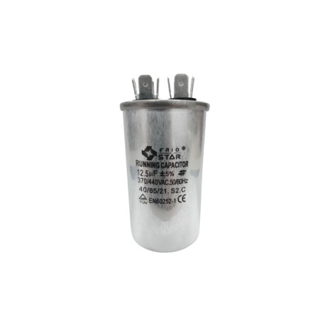 Capacitor de Trabajo 12.5MF 370 Vac. Ovalo