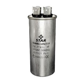 Capacitor de Trabajo 18MF 370 Vac. Redondo