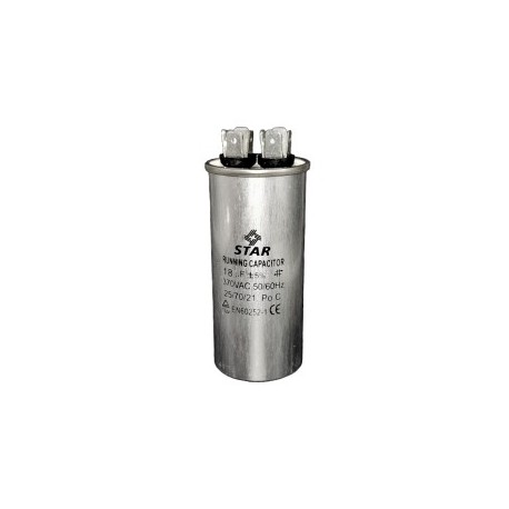 Capacitor de Trabajo 18MF 370 Vac. Redondo