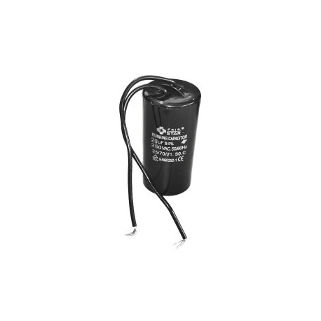 Capacitor de Trabajo 20 MF 250V / 2 Cables