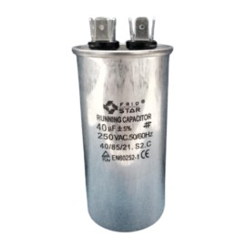 Capacitor de Trabajo 40MF 250VCA