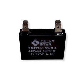 Capacitor cuadrado 1.0 mf 440v 2 patas