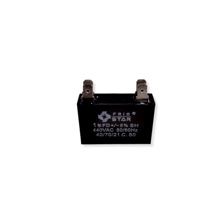 Capacitor cuadrado 1.0 mf 440v 2 patas