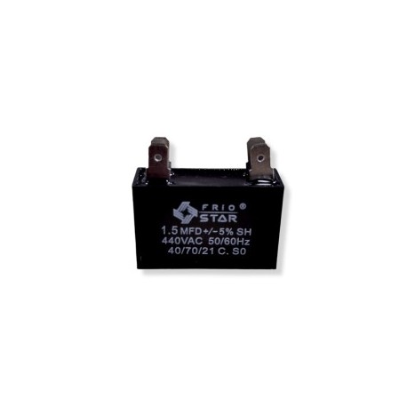 capacitor cuadrado 1.5 mf 440v 2 patas