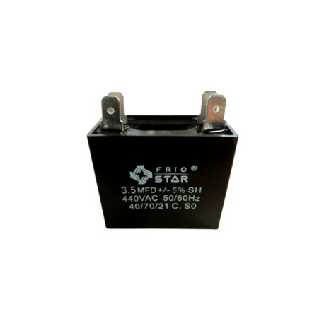 capacitor cuadrado 3.5 mf 440v 2 patas