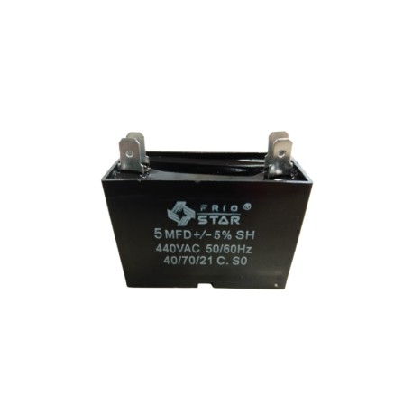 capacitor cuadrado 5.0 mf 440v 2 pata