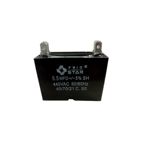 capacitor cuadrado 5.5 mf 440v 2 pata