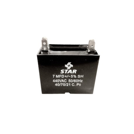 capacitor cuadrado 7.0 mf 440v 2 patas