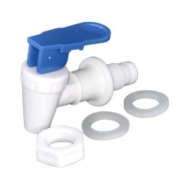 Llave Blanca perilla Azul, 5/8 Entrada con Tuerca