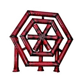 Quemador Triple Estrella, con Codo, T. Inyectada