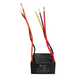 Capacitor Cuadrado 5MF +5MF + 5MF 370V 50/60H