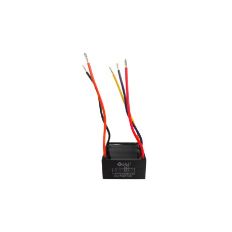 Capacitor Cuadrado 5MF +5MF + 5MF 370V 50/60H
