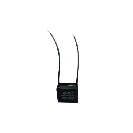 Capacitor Cuadrado 5 MF 370V 2 Cable
