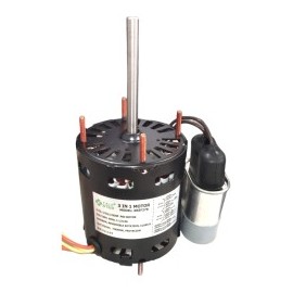 Motor 3 en 1 con Capacitor Reversible 5MF, Reversible 115/220V,1550RPM