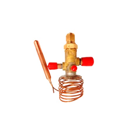 Válvula de Expansión Acumulador Exterior R22 12TR, 1/2x5/8,1/4 ODF